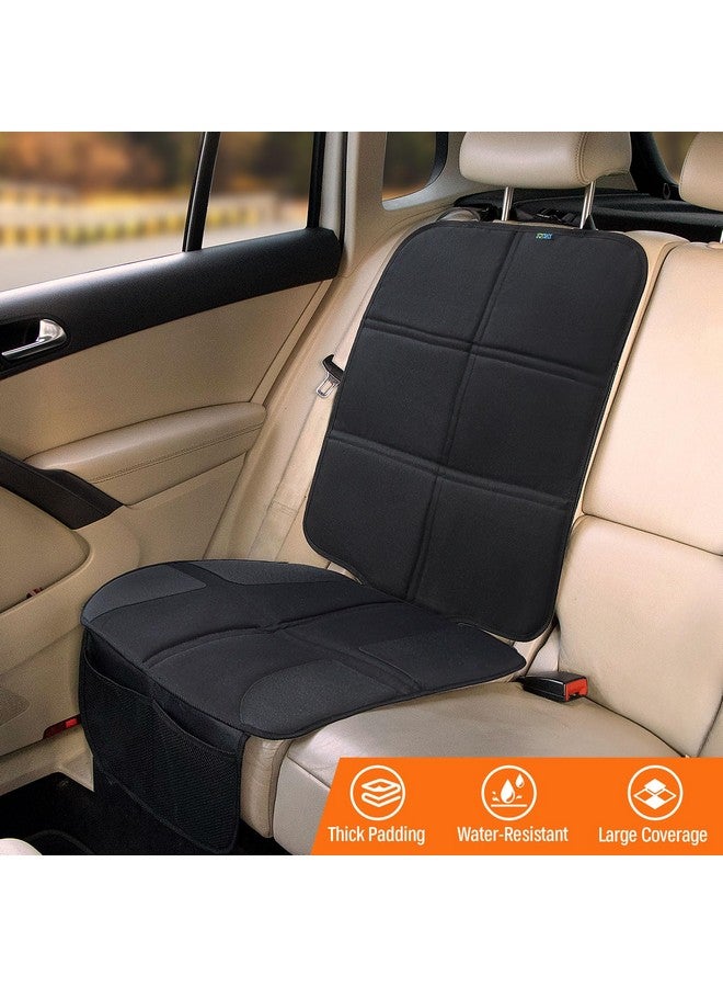 JOYSKY Car Seat Protector 2 Pack, Waterproof Carseat Protector with Thickest Padding and Non-Slip Backing, Car Seat Cover for Under Child Carseat, Protect Your Vehicle Leather Interior - Image 2