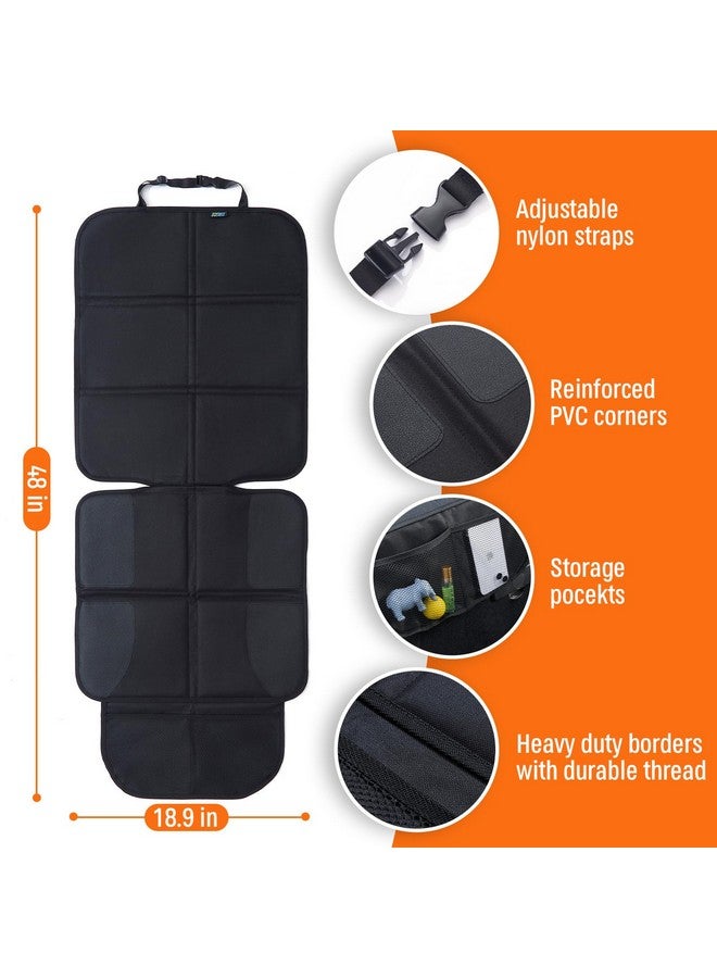 JOYSKY Car Seat Protector 2 Pack, Waterproof Carseat Protector with Thickest Padding and Non-Slip Backing, Car Seat Cover for Under Child Carseat, Protect Your Vehicle Leather Interior - Image 5