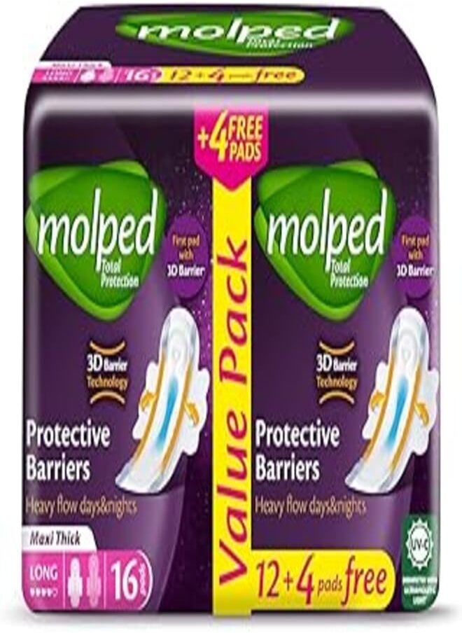 Molped Molped Total Protection - Value Pack - long 16 Pads 