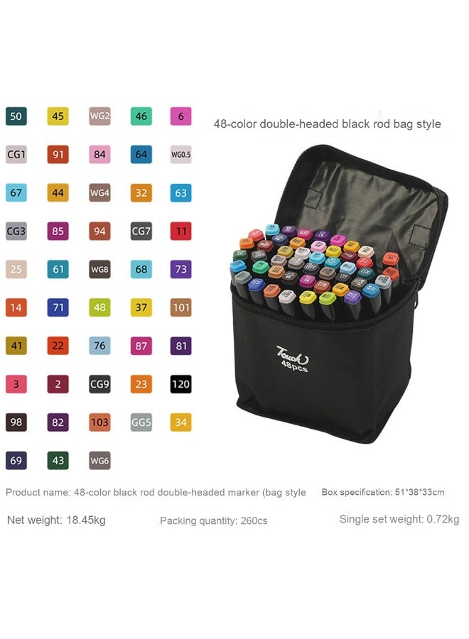 Touch 48-Color Marker Set - Unlimited Creativity for Kids' Coloring - Image 1