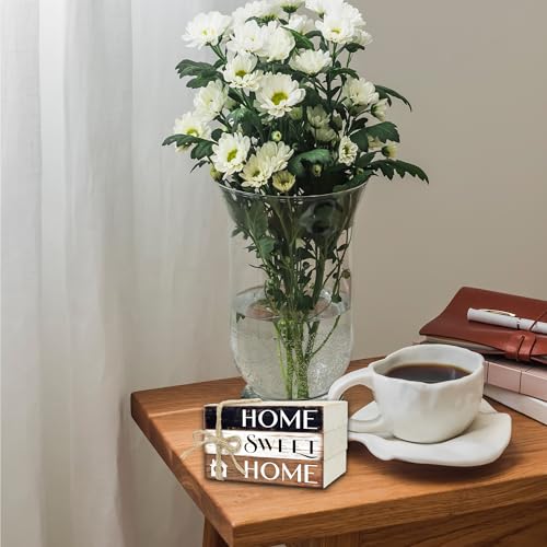 Ycyfckdr Mini Decorative Books For Home Decor, Small Wood Book Stack For Table Decor, Home Decor Book For Living Room Mantel, Farmhouse Stacked Books Decorative（L34） - Image 5