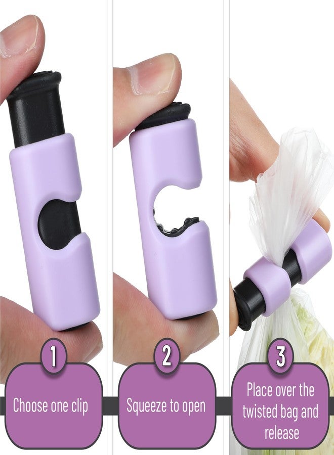 Mr. Pen- Squeeze and Lock Bread Bag Clips, 8 Pack, Ocean Breeze Colors, Squeeze and Lock Bread Clips Reusable - Image 4