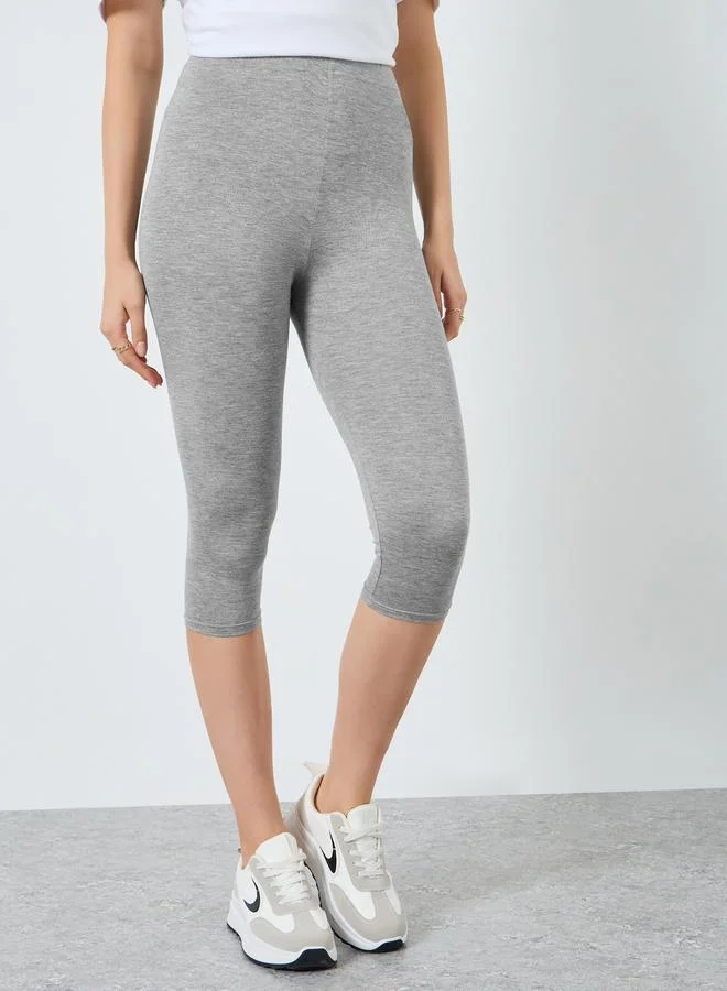 ستايلي high waisted 3/4th length leggings