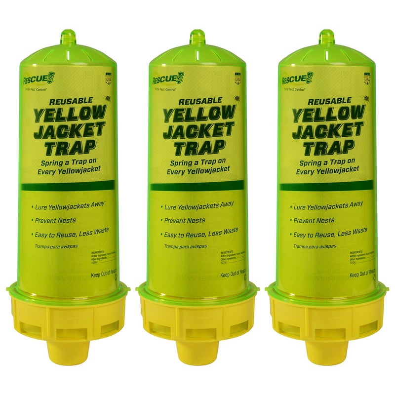RESCUE Reusable Yellowjacket Trap Includes Attractant 3 Pack - Image 2