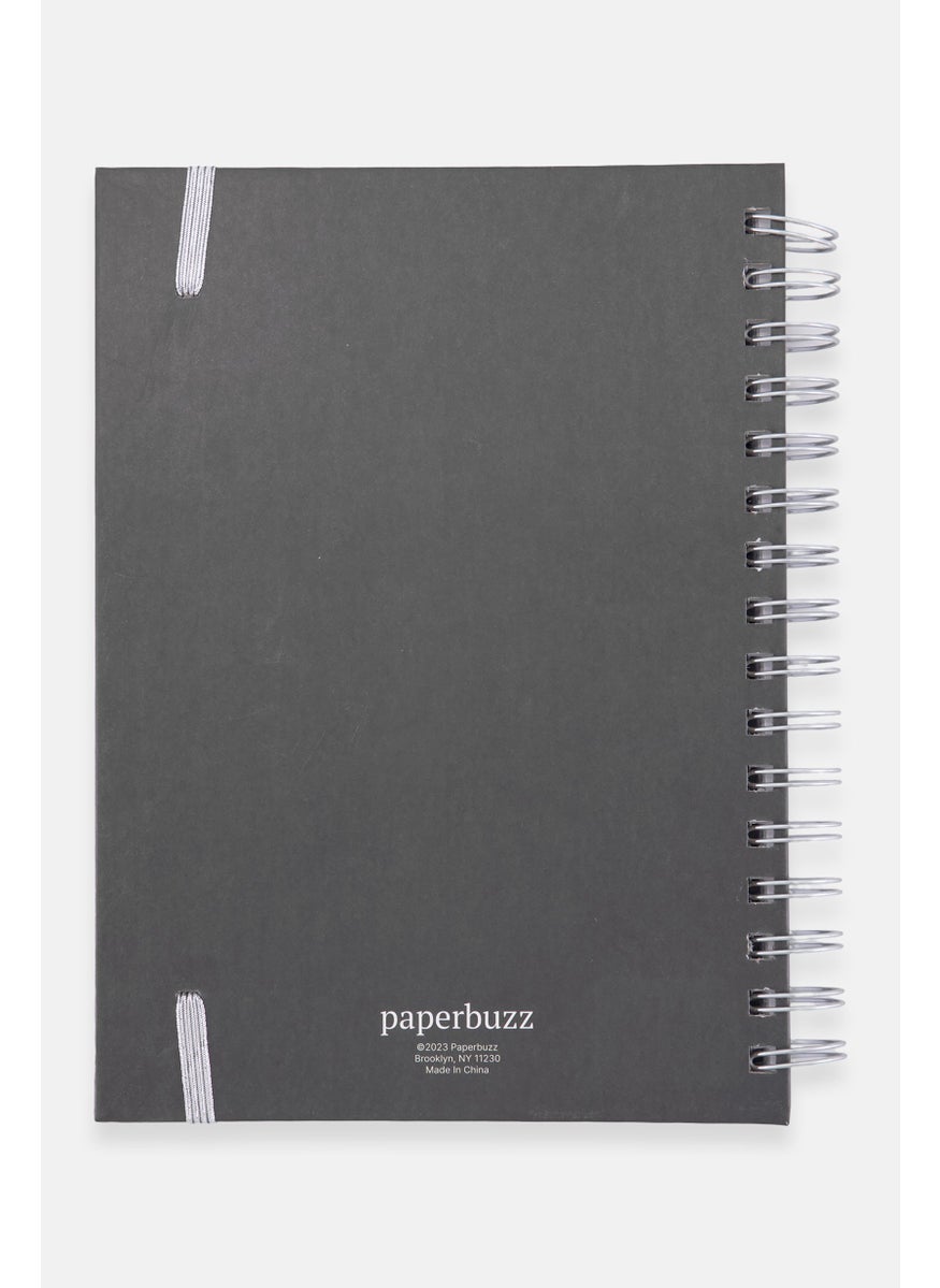 Paperbuzz Never Stop Dreaming Notebook With Pen, Black  - Image 2