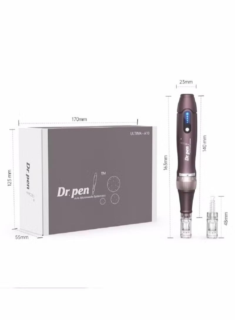 دي آر. بن قلم Dr.pen A10 للوخز بالإبر الدقيقة – قلم كهربائي لاسلكي للعناية بالبشرة مزوّد برأسين بديلين - Image 5