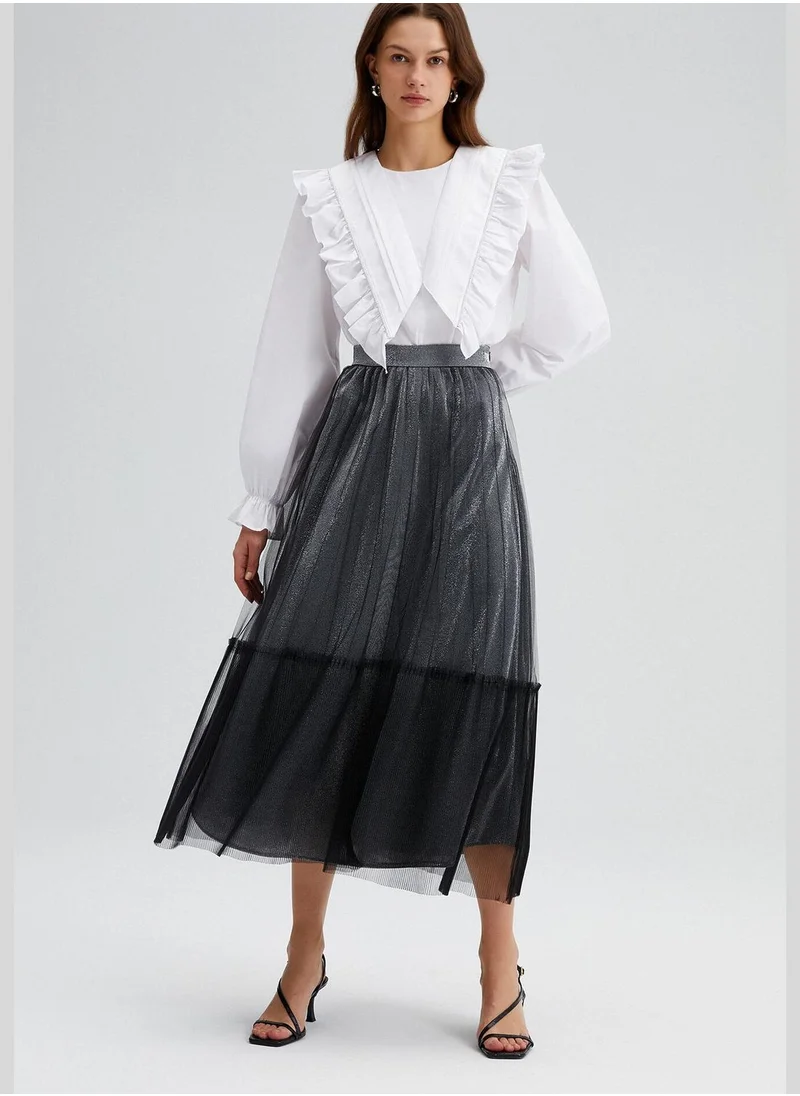 تاتشي PLEATED TULLE SKIRT