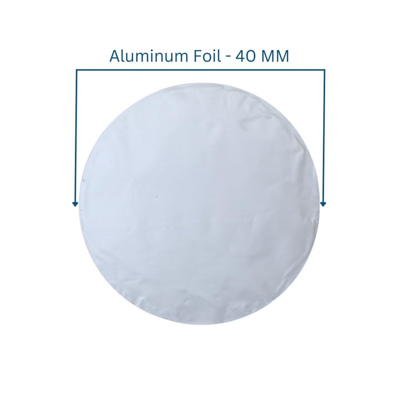 Smartpack Aluminum Foil for Packing HDPE (Without Transparent) Plastic Jars Bottle | Sealing, Jar Packing, Silver Foil | One Piece Seal Liner | Size 40MM with 1000Piece - Image 2