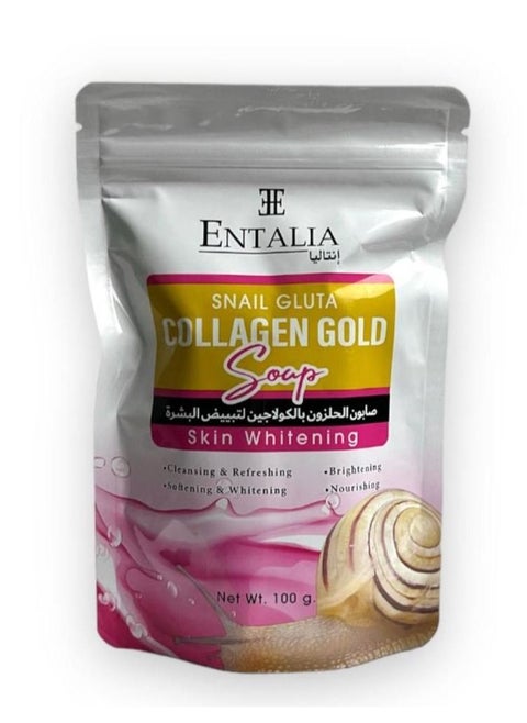 Thai Snail Gluta Collagen Gold Soap Skin Whitening 100g