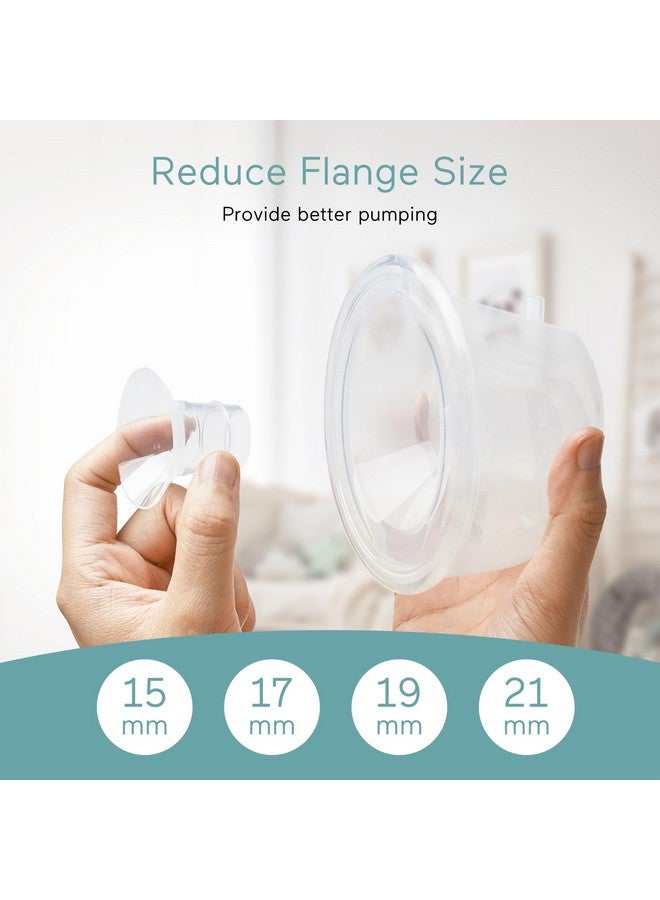 Paruu Flange Inserts 6PCS 21mm, Suitable for Momcozy S12pro/S9pro/S9/S10/S12, for Medela/Tsrete/Spectra/Bellababy 24mm Shields/Flanges, Reduce Tunnel Down to Correct Size - Image 1