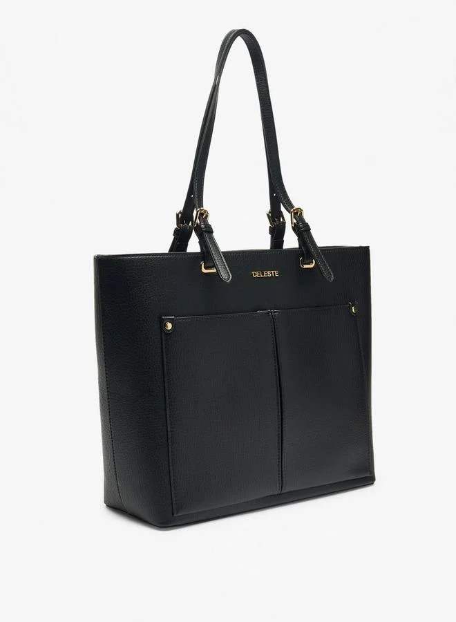 Celeste  Solid School Tote Bag With Zip Closure And Double Handle - 13x40.5x30 CM for Women | Best Price UAE