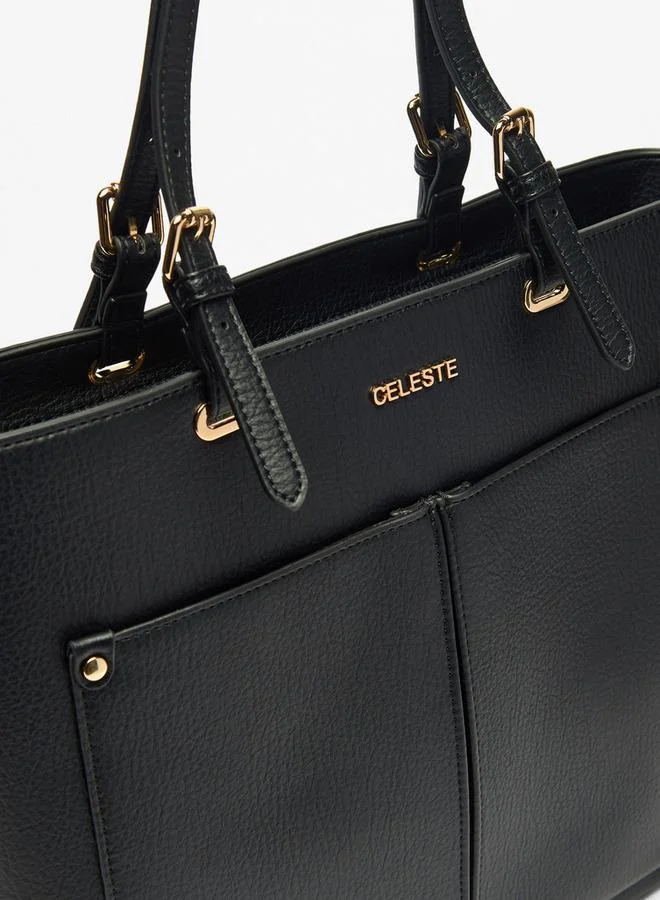 Celeste  Solid School Tote Bag With Zip Closure And Double Handle - 13x40.5x30 CM for Women | Best Price UAE