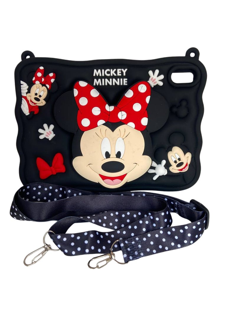 Cartoon 3D Silicon Handle Stand Cover ForiPad mini 7 (2024 Model, 7th Generation) / mini 6 (2021 Model, 6th Generation) - Image 1