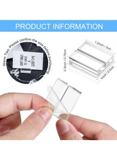 KASTWAVE Acrylic Stand, Card Holder Desk Number, Holds 1.2 Inch Card Holder Clear Card Display Holder for Dining Table Shop Office Wedding Photo Painting Business Card Holder  - Image 3