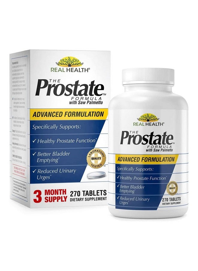 Real Health The Prostate Formula - Prostate Supplements for Men, Prostate Health, Prostate Relief, Saw Palmetto for Men, Prostate Vitamins - 270 Count - Image 1
