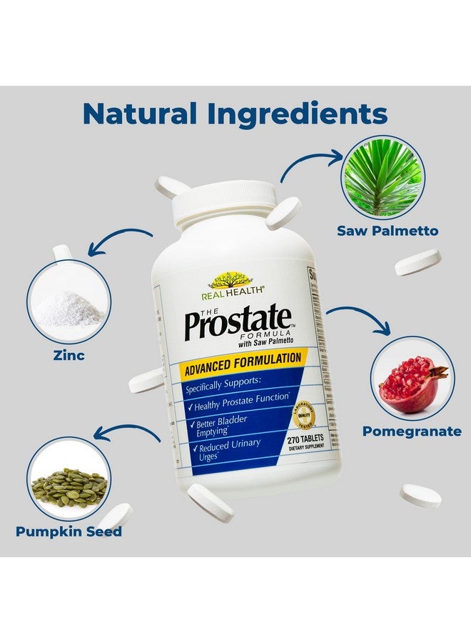 Real Health The Prostate Formula - Prostate Supplements for Men, Prostate Health, Prostate Relief, Saw Palmetto for Men, Prostate Vitamins - 270 Count - Image 3