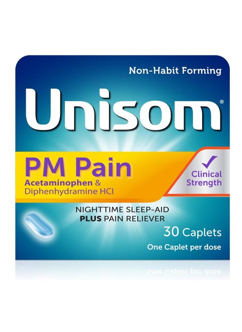 Unisom PM Pain Acetaminophen & Diphenhydramine HCI 30 CAPS