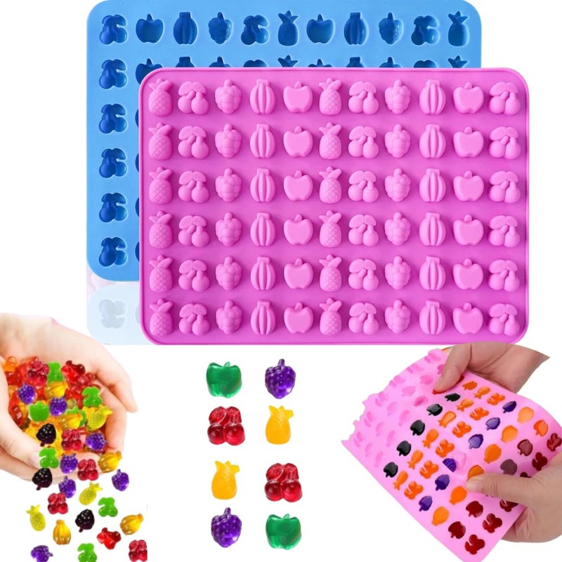 LEGACYCART 1 PC Silicone Fruit Snack Mould Cherry Grape Banana Apple Pineapple for Chocolate Candy Gummies Fruit Snack Fudge Ice Cubes Jelly Hard Candy Frozen Yougurt Pack of 1 - Image 1