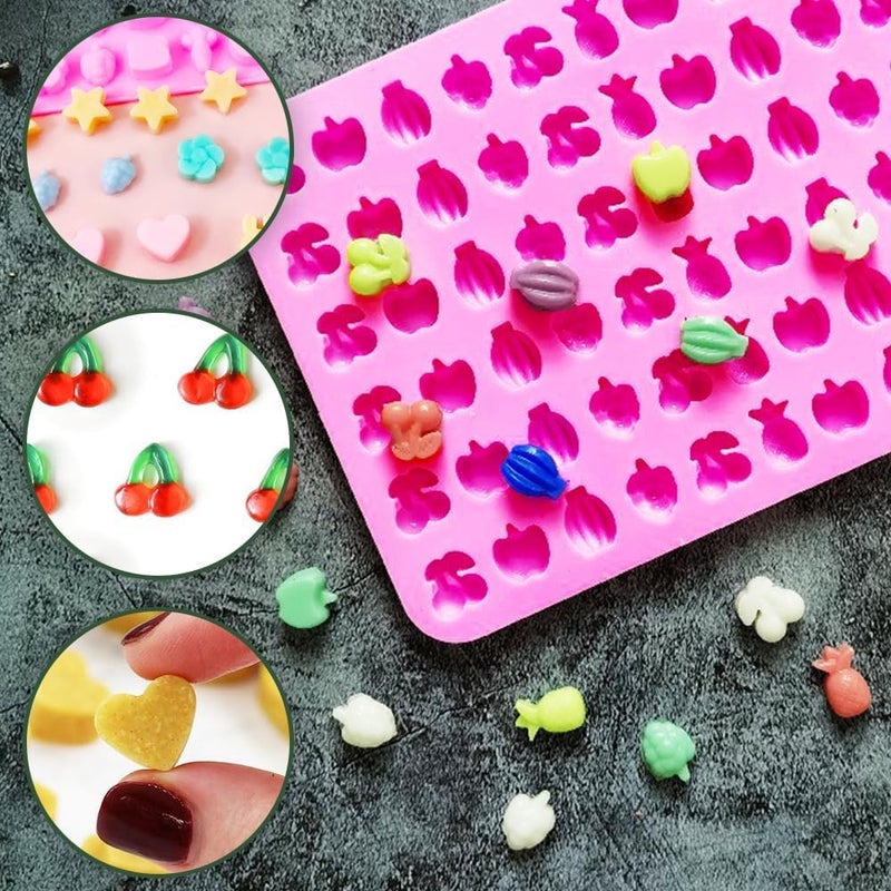 LEGACYCART 1 PC Silicone Fruit Snack Mould Cherry Grape Banana Apple Pineapple for Chocolate Candy Gummies Fruit Snack Fudge Ice Cubes Jelly Hard Candy Frozen Yougurt Pack of 1 - Image 5