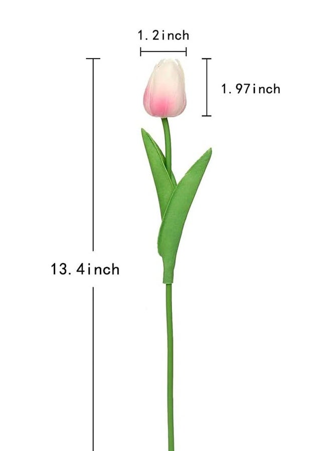 ZCM-HAPPY a set of 10 pieces Mini Tulips Artificial Flowers - Image 3