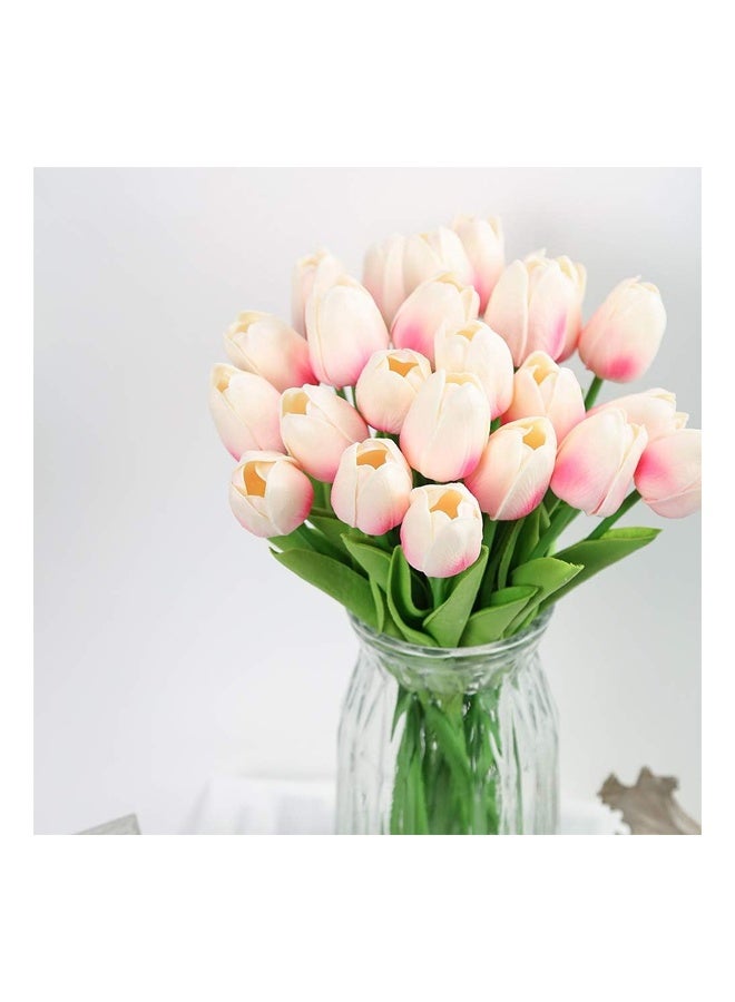 ZCM-HAPPY a set of 10 pieces Mini Tulips Artificial Flowers - Image 2