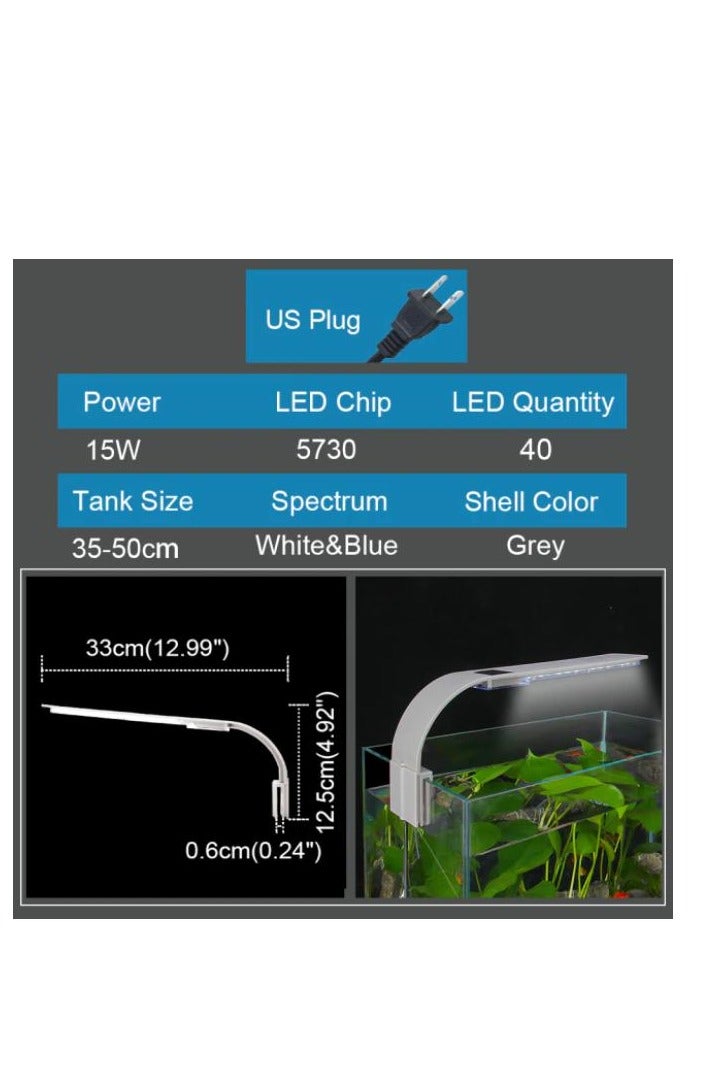 Senzeal LED Clip lamp X5 PLUS - GRAY - 15W or 8W - Image 3