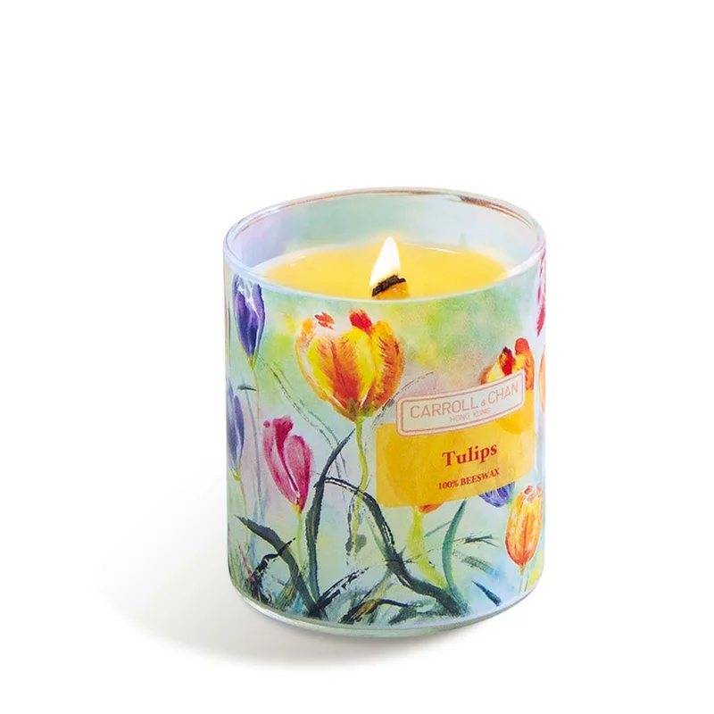 CARROLL & CHAN Tulips beeswax jar candle