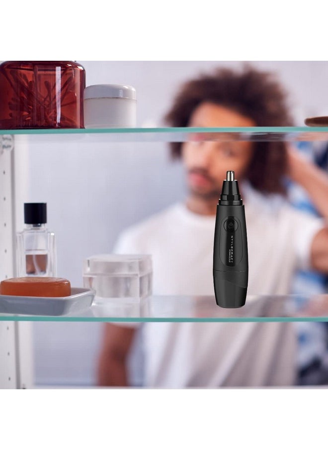 Stylecraft Stylecraft Schnozzle Cordless Nose and Ear Trimmer, Water Resistant, Portable, LED Light, Matte Black  - Image 5