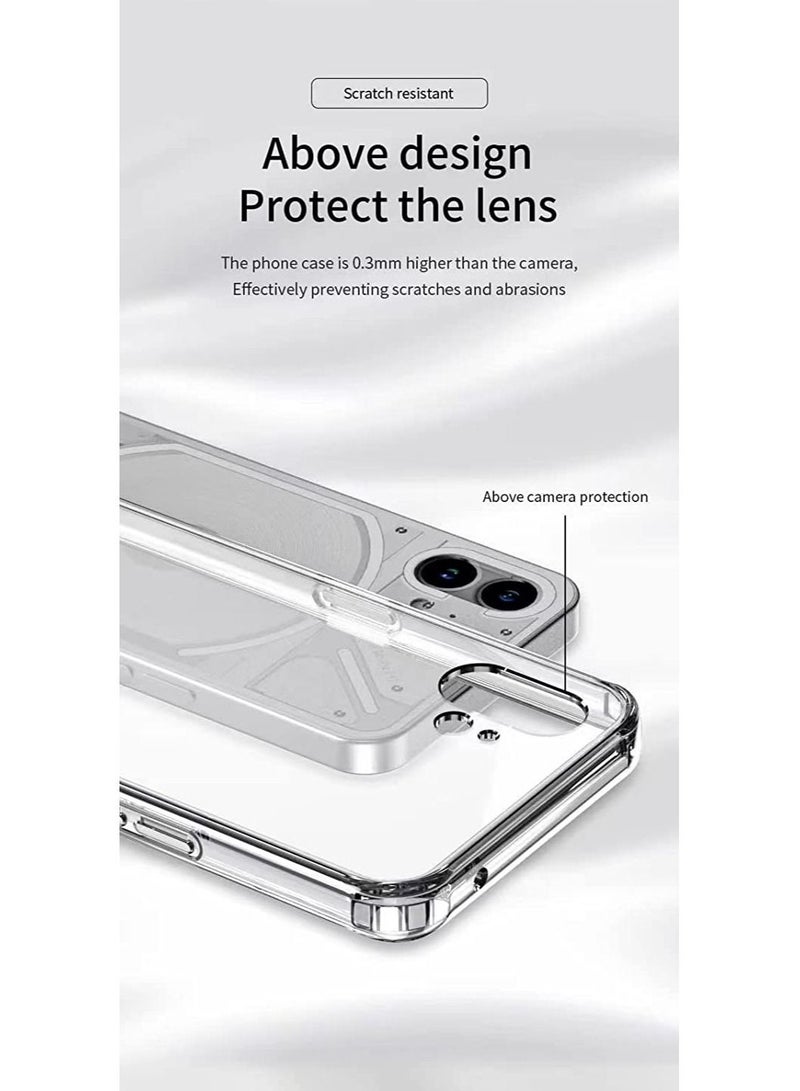 Case for Nothing phone (1), Ultra Silm Soft Cover , Anti-Scratch cover for Nothing phone (1) - Transparent - Image 2