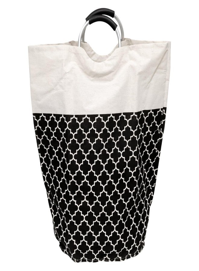 Funstreet 115L Black Collapsible Laundry Basket, Waterproof Laundry Hamper Foam Protected Aluminum Handles Laundry Baskets, Tall Clothes Bag for College Dorm/Family - Image 1