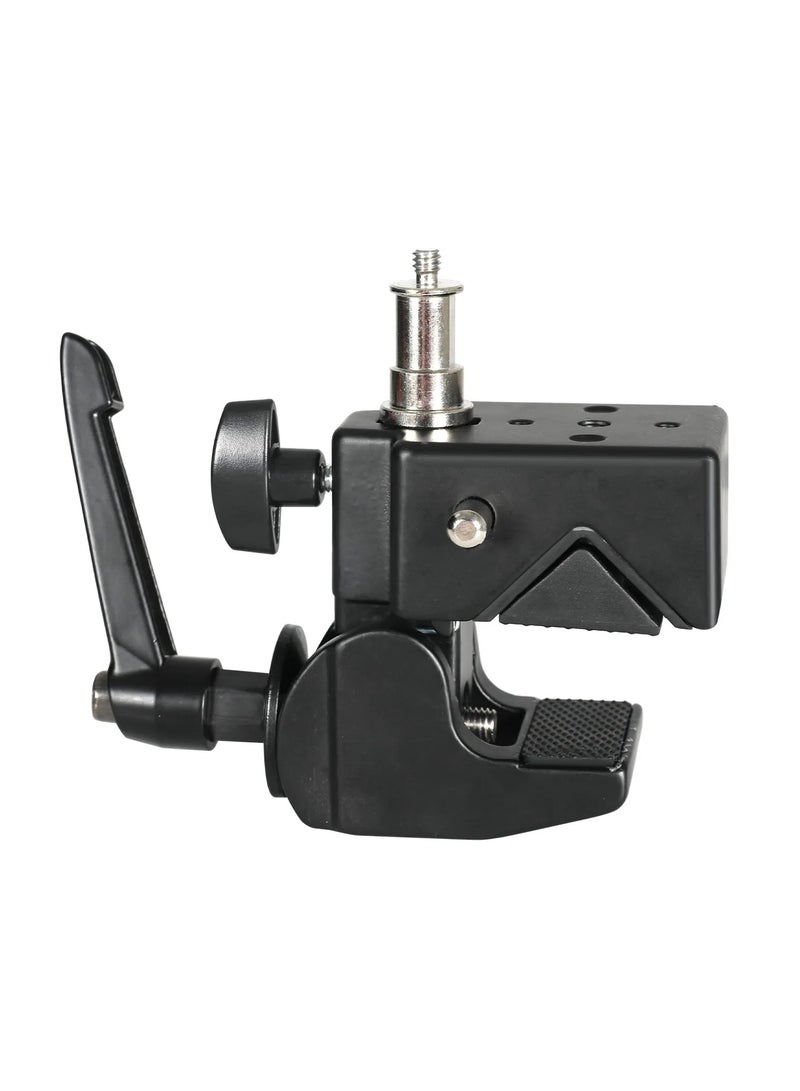 GVM CL22 Super Clamp with Reversible Stud 1/4"-3/8" – Heavy-Duty Multi-Functional Mounting Clamp for Lights, Cameras & Accessories - Image 2