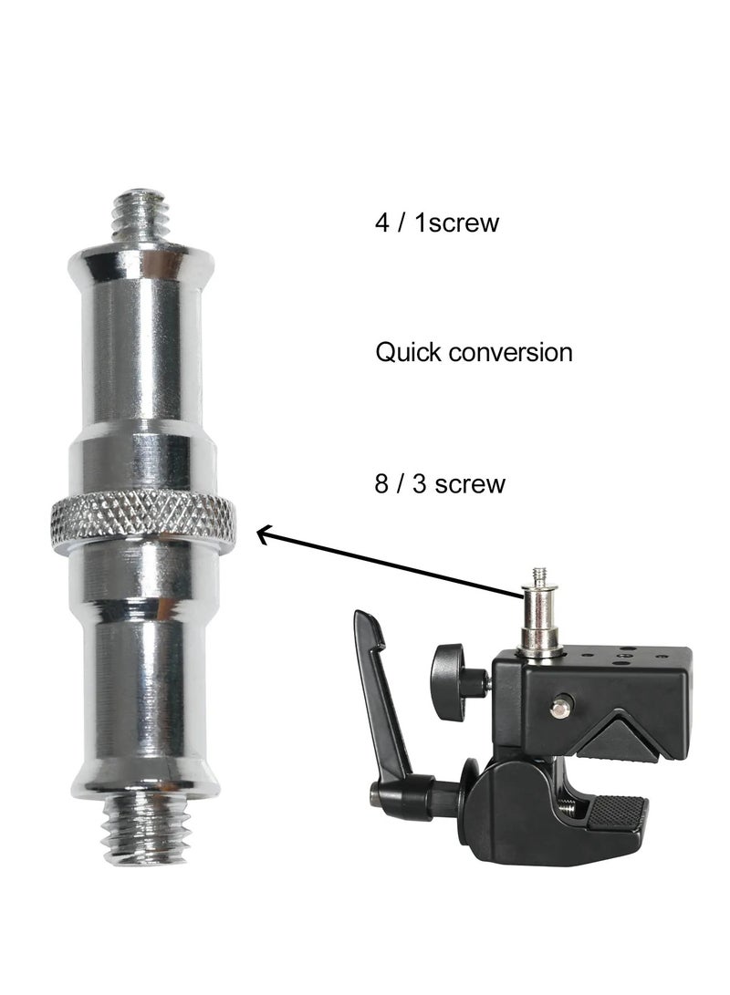 GVM CL22 Super Clamp with Reversible Stud 1/4"-3/8" – Heavy-Duty Multi-Functional Mounting Clamp for Lights, Cameras & Accessories - Image 3