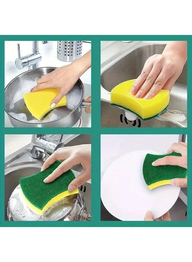 Kitchen Dishwashing Sponge 24pcs With Non Slip Grip And Scrubbing Surface Heavy Duty Cleaning Brush Ergonomic Handle For Dishes Pots Pans - Image 2