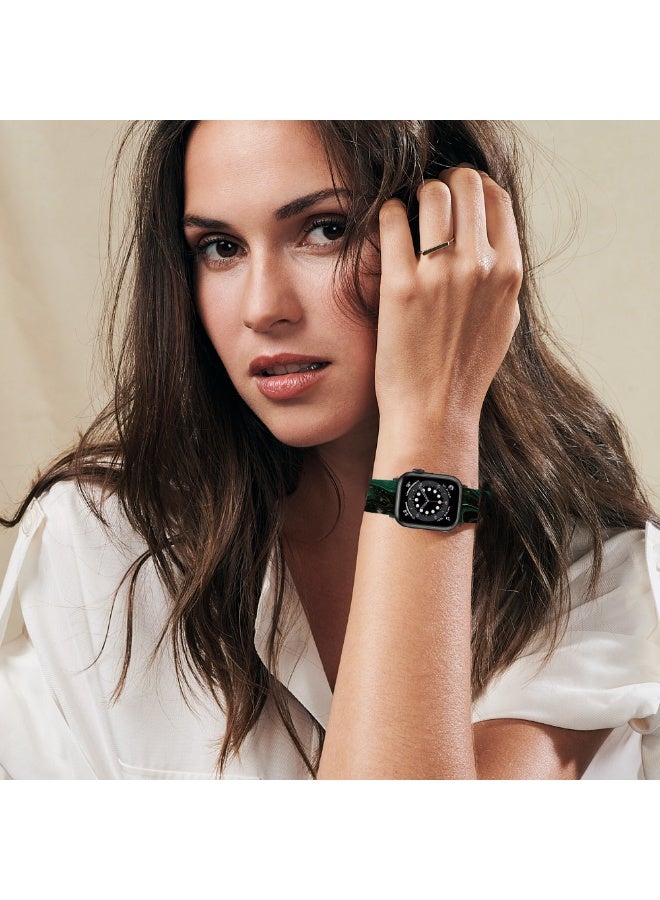 O Ozone (Pack of 5) Silicone Straps Compatible with Apple Watch Series 10 | 9 | 8 | 7 | 6 | SE | 5 | 4 | 3 | 2 |1 , 38/40/41/42mm, Stylish Pattern Silicone Replacement Watch Bands for Men Women-Multi1 - Image 3