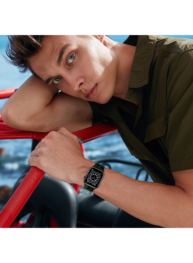 O Ozone (Pack of 5) Silicone Straps Compatible with Apple Watch Series 10 | 9 | 8 | 7 | 6 | SE | 5 | 4 | 3 | 2 |1 , 38/40/41/42mm, Stylish Pattern Silicone Replacement Watch Bands for Men Women-Multi1 - Image 4