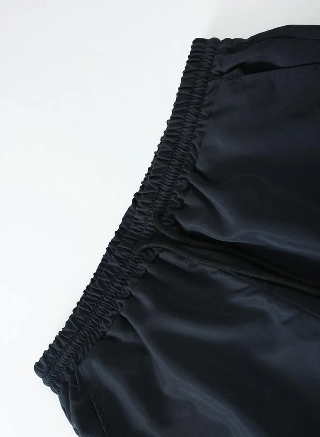 Take Two Men Dark Blue Casual Shirt and Drawstring Pants Co-ords