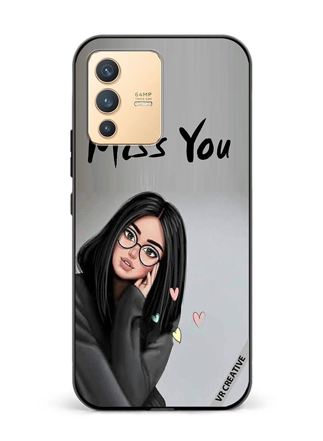 VR CREATIVE Protective Case Cover For Vivo V23 5G Girl Miss You Design Multicolour - Image 1
