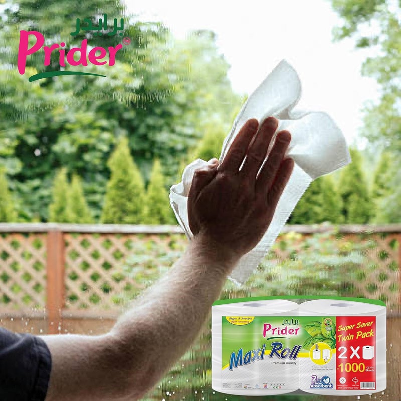 Prider Maxi Roll Kitchen Towels - 2000 Sheets - Image 4