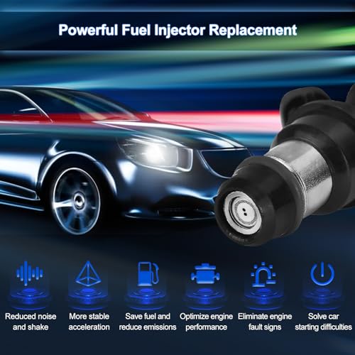 FIREMOTOO Fuel Injectors set of 8 Compatible with Chevy Silverado 1500 2500 3500 Tahoe GMC Sierra 1500 2500 3500 Tahoe 4.8L 5.3L 6.0L 2001-2006 Replace 17113553 FJ315 17113698 25317628 FJ10062 2 Holes - Image 5