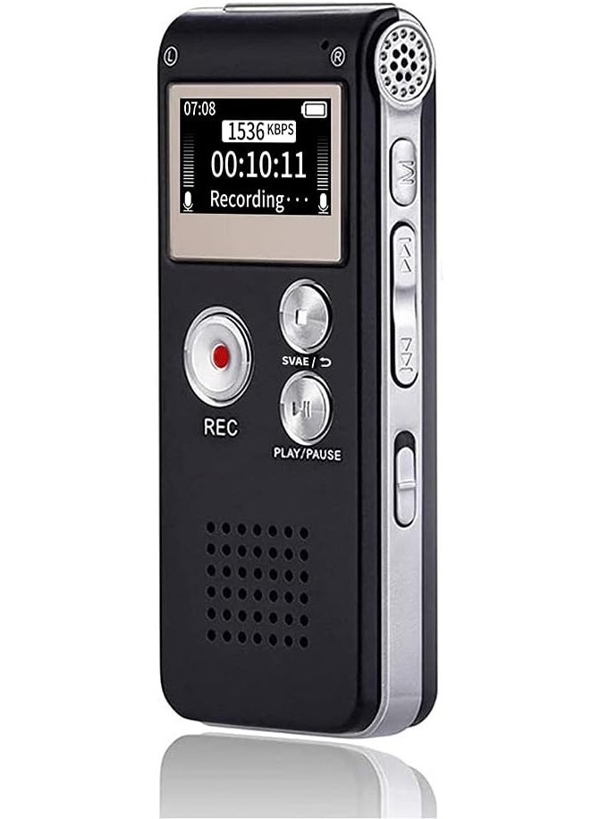 16GB Digital Voice Activated Recorder Sound ，Audio Recorder Dictaphone for Lectures Meetings by - Image 1