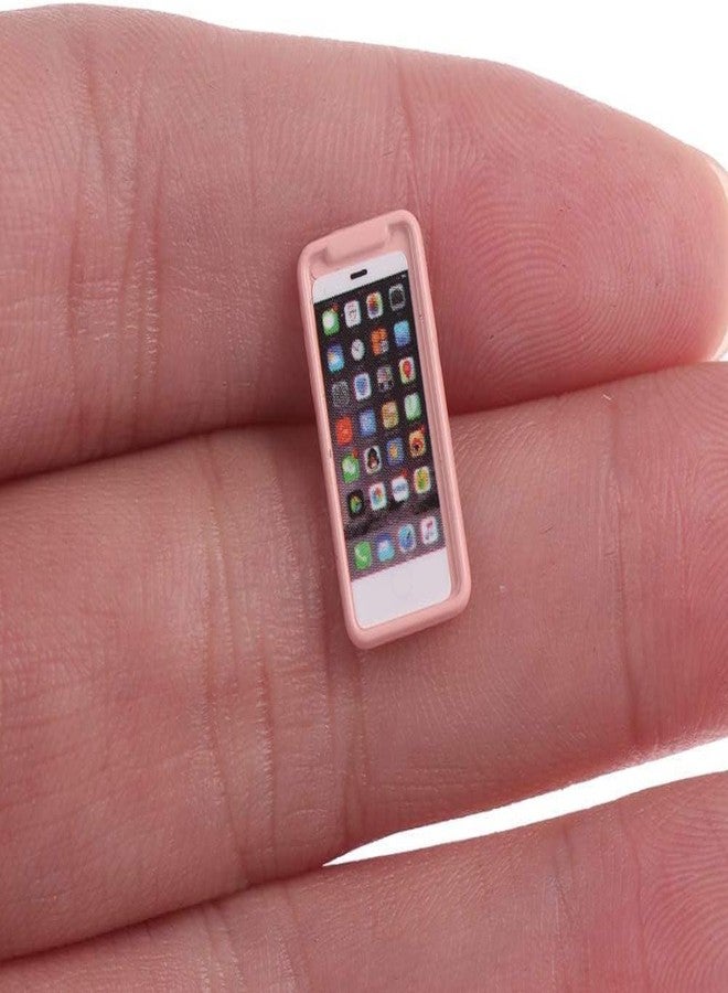 Welecom 7Pcs Dollhouse Mini Mobiles Phones Scene Miniatures Cell Phones Metal Simulation Cellular Phone Doll Phones Telephones Model Play Scene DIY 1/12 1/6 Scale Dolls House Decor Kid Pretend Toys - Image 3