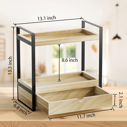 Boulphia 2Tier Bathroom Organizer Brown New - Image 3