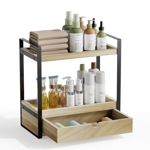 Boulphia 2Tier Bathroom Organizer Brown New - Image 1