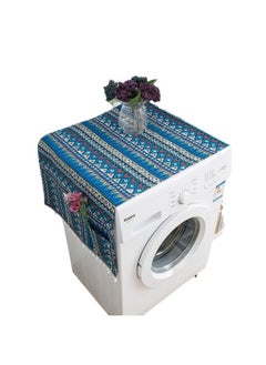 Generic Washing Machine/Refrigerator Dust Cover Multicolour 55*130centimeter-Dustproof Washer and Dryer Covers for The Top Fridge Dust Cover,Anti-slip Washer and Dryer Top Covers for Home and Kitchen  - Image 2