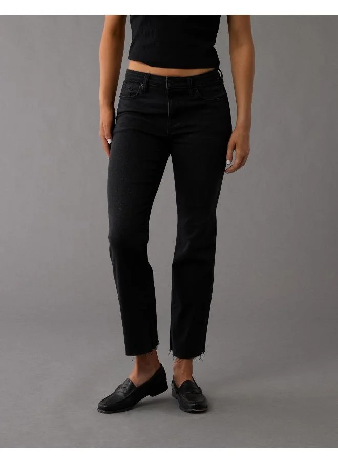 American Eagle AE Next Level High-Waisted Kick Bootcut Crop Jean