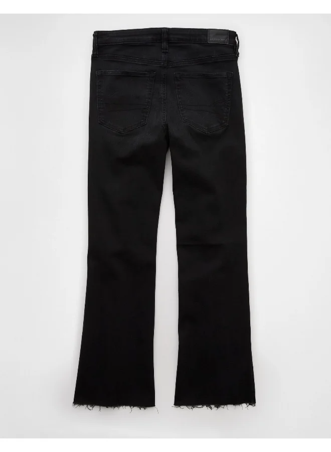 American Eagle AE Next Level High-Waisted Kick Bootcut Crop Jean