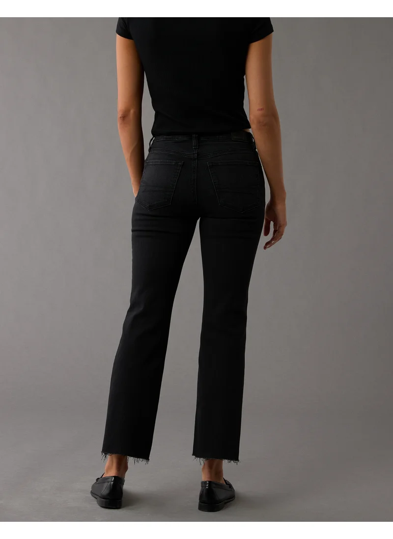 American Eagle AE Next Level High-Waisted Kick Bootcut Crop Jean