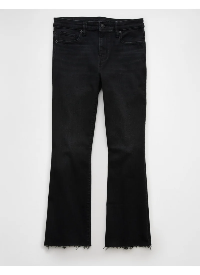 American Eagle AE Next Level High-Waisted Kick Bootcut Crop Jean