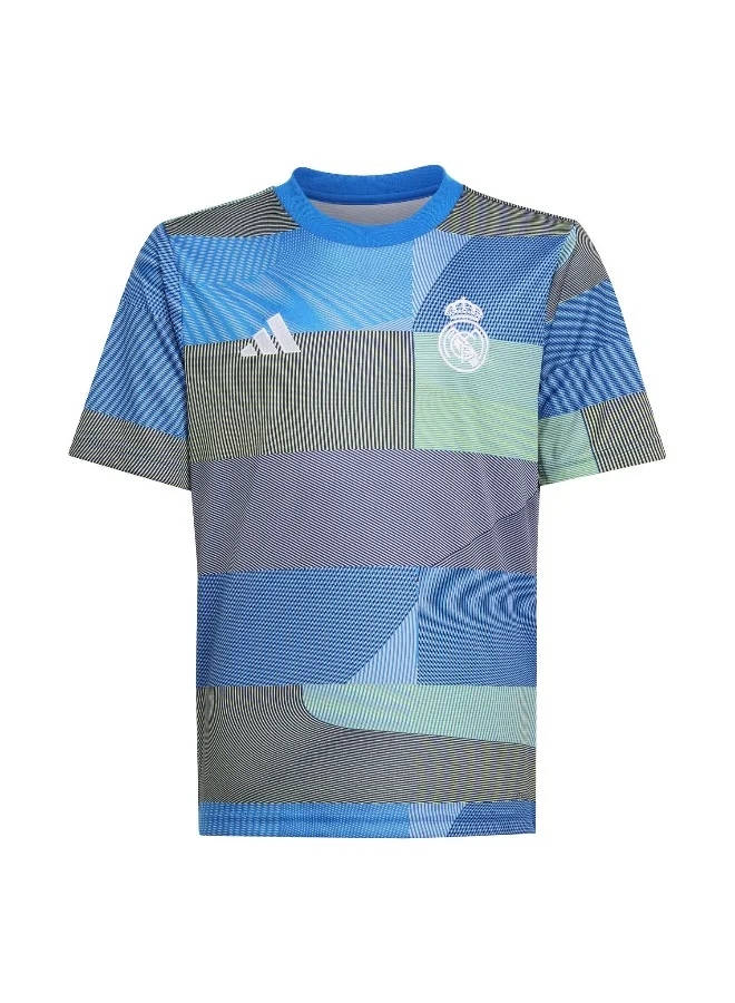 adidas Adidas Real Preshi Y Blue Jersey (Short Sleeve) Jerseys For Kids