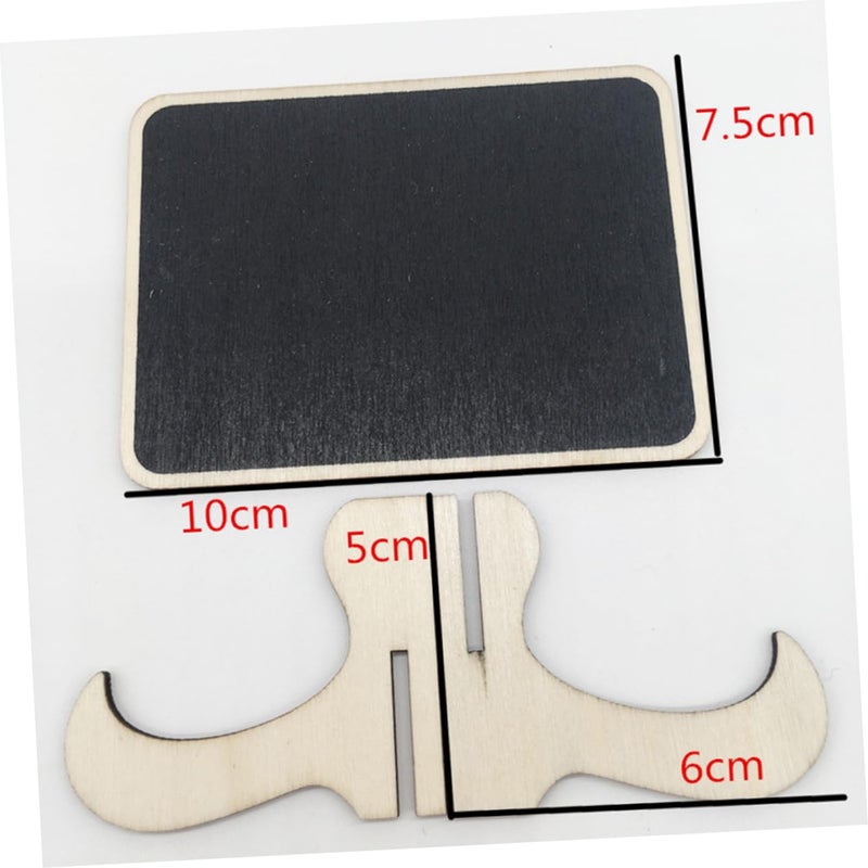 Erasable Chalkboard Tags Wood Trim 12 Pcs Mini Board Signs for Wedding Party Home Decor - Image 3